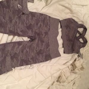 Gymshaark M camp seamless lavender gray